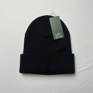 Wild Fable Women's Black Ribbed Beanie Hat